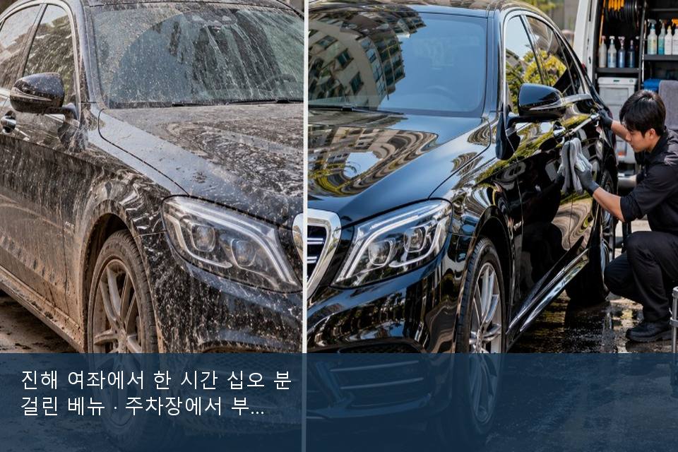 진해 여좌에서 한 시간 십오 분 걸린 베뉴 · 주차장에서 부른 날