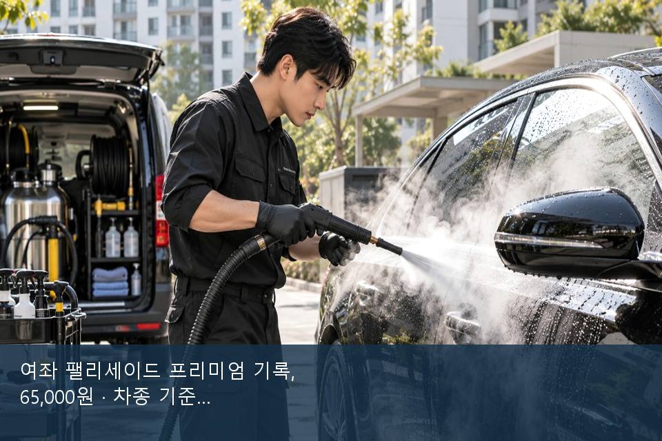 여좌 팰리세이드 프리미엄 기록, 65,000원 · 차종 기준 금액
