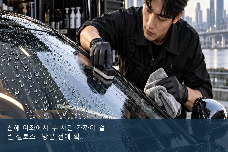 진해 여좌에서 두 시간 가까이 걸린 셀토스 · 방문 전에 확인한 것